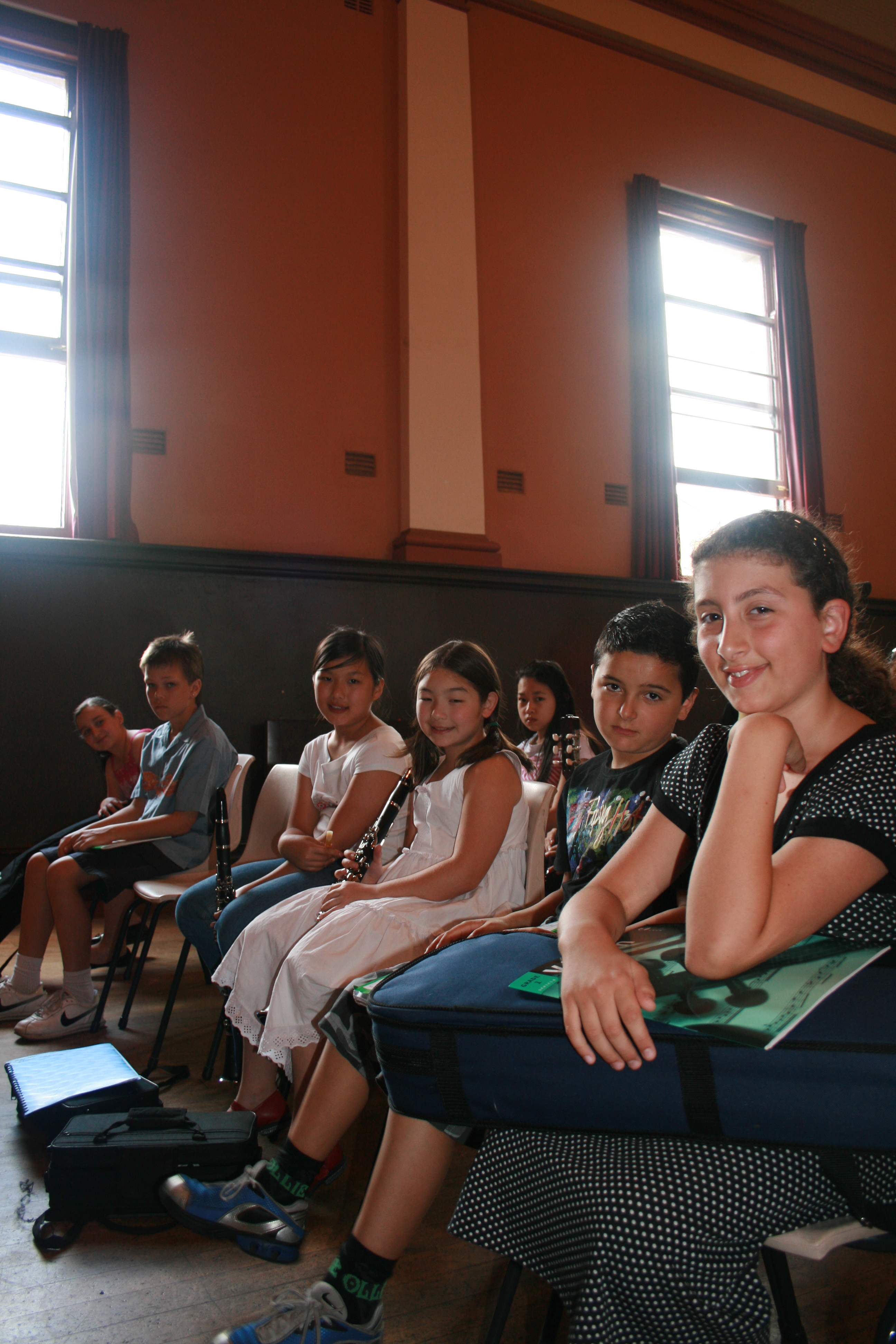 More Students Waiting for the Concert to Start